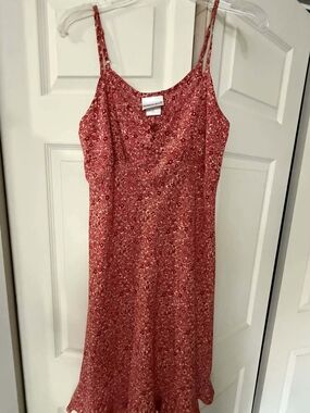 Fashion Bug Red Floral Spaghetti Strap Tank Top